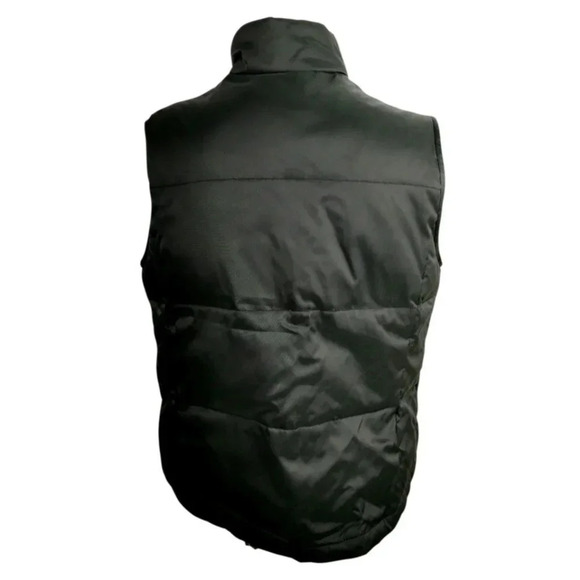 Talbots Down Black Puffer Vest Sz L Womans Winter - Picture 2 of 6